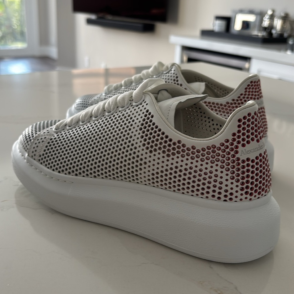 Alexander McQueen oversized dotted cut out sneakers